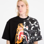Tričko A BATHING APE City Camo Tiger Shark Relaxed Fit Tee UNISEX Black XXL