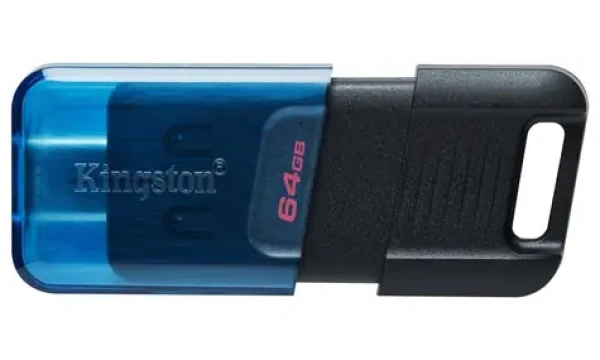 Kingston DataTraveler 80 64GB čierna / Flash Disk / USB 3.2 Gen 1 - (USB-C 3.0) (DT80M/64GB)