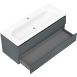 MEXEN/S - Orio kúpeľňová skrinka 120 cm s umývadlom Vela, 2 zásuvky, grafit mat/biela mat 91A10-12047-2-BFF66-W23M01