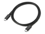 Lenovo USB4 kábel USB-C čierna / Kábel / 40 Gbps / 240 W / 8K 60Hz / 1 m (4X91U94413)