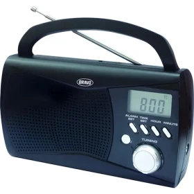 Bravo B-6010 čierna / Prenosné rádio / FM/AM / Teleskopická anténa / Sieť/batérie (100001117931)