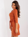 LK SK 509131 šaty.11 tmavo oranžová