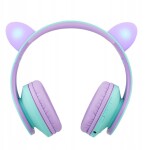PowerLocus PowerLocus P2 Kids Headphones purple/turquoise with Ears
