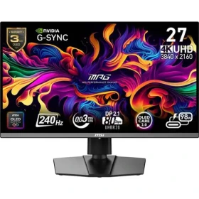26.5" MSI MPG 272URX QD-OLED čierna / 3840 x 2160 / OLED / 16:9 / 0.03ms / 1.5M:1 / DP+HDMI +USB-C (MPG 272URX QD-OLED)