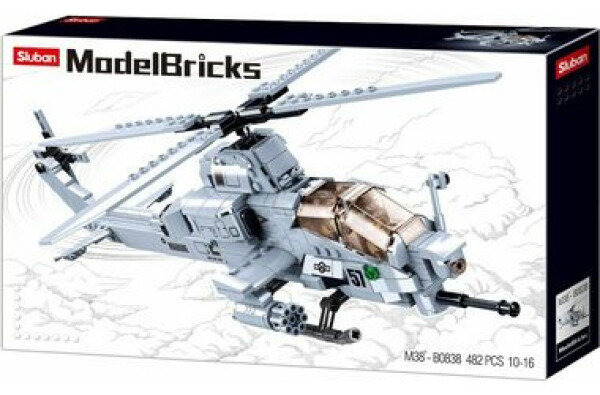 Sluban Army Model Bricks M38-B0838 Bojová helikoptéra