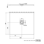 POLYSAN - FLEXIA sprchová vanička z liateho mramoru s možnosťou úpravy rozmeru 100x90cm 72925