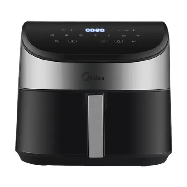 Midea MAD55000ADK0 strieborná / Teplovzdušná fritéza / 1900 W / objem 5.5 l (MAD55000ADK0)