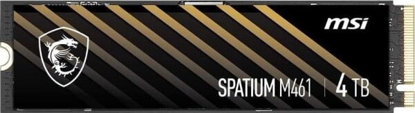 MSI Dysk SSD MSI SPATIUM M461 4TB PCIe 4.0 NVMe M.2 2280 (5000/4200 MB/s) 3D NAND