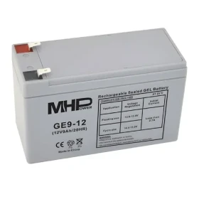 Carspa MHPower GE9-12 / Gélový akumulátor / VRLA GÉL / 12V/9Ah / Faston F2 6,3mm / Deep Cycle (GE9-12)