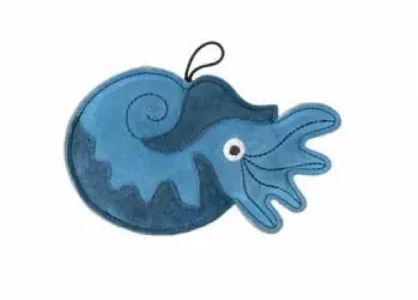 KIWI WALKER Kožená hračka Nautilus / Hračka pre psov / Koža / 21 cm (SOT-606)