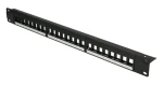 Extralink Patch panel 24 Port UTP / Patch panel / 19" / 1U / čierny (EX.9656)