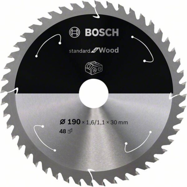 Bosch Accessories Bosch 2608837710 tvrdokovový pílový kotúč 190 x 30 mm Počet zubov (na palec): 48 1 ks; 2608837710