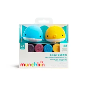 Munchkin Hračka do kúpeľa Color Buddies + 20 ks tabliet do kúpeľa, 24m+
