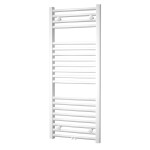 Mereo Vykurovací rebrík, rovný, 600x1330 mm, biely, stredové pripojenie MT12S