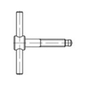 TOOLCRAFT 137843 kolíková skrutka M6 50 mm DIN 6304 ocel leštené 1 ks; 137843