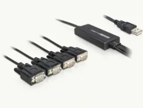 DeLock adaptér USB 2.0 gt; 4 x Serial (61887)
