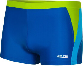 AQUA SPEED Plavecké šortky Dario Modrý/zelený vzor 28