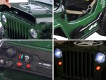 Mamido Detské elektrické autíčko Jeep Willys 4x4 trojmiestne béžové