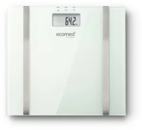 Medisana Ecomed BS-70E biela / Osobná váha / analýza tuku, svalov a kostí / nosnosť 180 kg / sklo (23501)