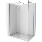MEXEN/S - Kyoto-X Sprchová zástena WALK-IN 120 x 120, transparent 10 mm, meď kartáčovaná 800-120-202-65-00-120-X