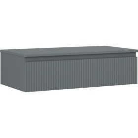 MEXEN/S - Rivel kúpeľňová skrinka pod umývadlo 90 cm s doskou, 1 šuplík, reliéf, grafit mat 91A20-09023-1-BFC66