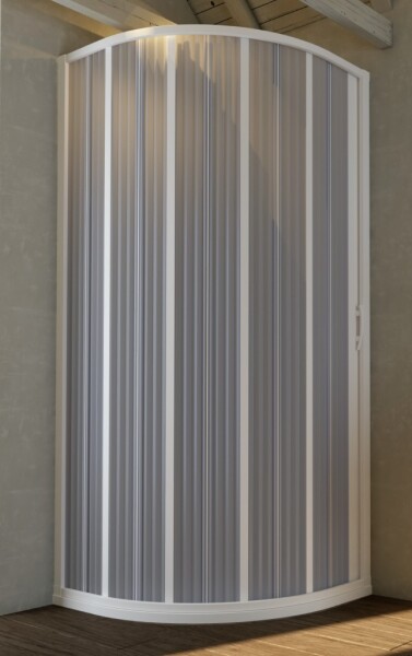 FORTE - Sprchová zástena FLEX - LUNA NEW - Rozmer A - 90, Rozmer B - 90, Rozmer C - 185, Typ otvárania - Zatváranie na stranu OLBBXF140001