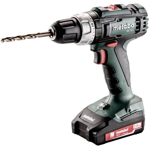 Metabo BS 18 Li + 2x 2.0 Ah / Aku vŕtačka / 18V / 2x 2 Ah / nabíjačka / kufor (302321500)