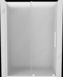 MEXEN/S - Velár posuvné sprchové dvere 140, dekor, biela 871-140-000-31-20