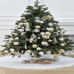 Podložka pod vianočný stromček, chlpatá, 150 cm, biela Ruhhy 22228