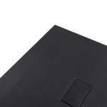 CERANO - Sprchová vanička čtvercová FlexiCut - SMC/minerální kompozit - upravitelná - černá matná - 100x100x3 CER-666058