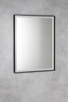 SAPHO - SORT zrkadlo s LED osvetlením 60x80cm, bezdotykový IR senzor, 2700-6500K, čierna mat ST080S