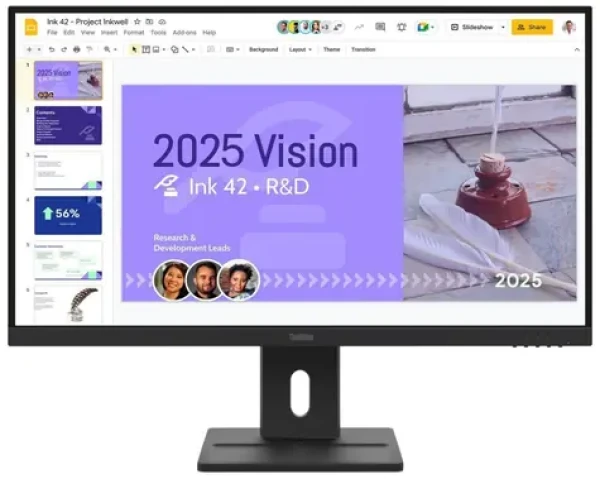 27" Lenovo ThinkVision E27Q-40 čierna / IPS / 2560×1440 / 4ms / 1500:1 / 350cd-m2 / HDMI + DP / VESA / Pivot (64BDGAT4EU)