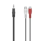 HAMA / Audio redukcia / 2x cinch (RCA) zásuvka na 3,5 mm jack / stereo (00205185)