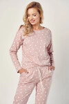 Taro Chloe 2979 long/r S-XL Z24 dámske pyžamo pudrově růžová S