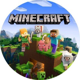 Jedlý papier Minecraft 19,5 cm - Magic