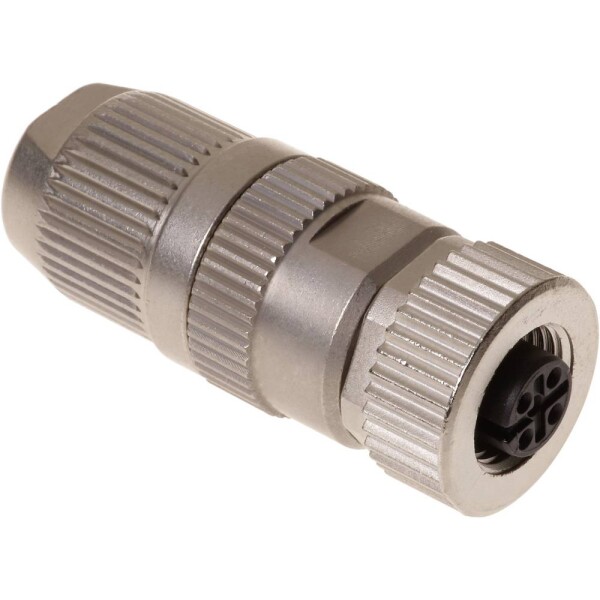 HARTING HARAX® M12-L neupravený zástrčkový konektor pre senzory - aktory, 21032212405, piny: 4, 1 ks; 21032212405