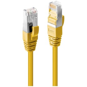 LINDY 47867 RJ45 sieťové káble, prepojovacie káble CAT 6A S/FTP 7.50 m žltá 1 ks; 47867