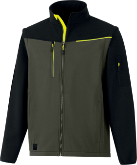 Bunda 2 V 1 Delta Plus softshell SOCCIA Farba: Kaki/ Čierna, Veľkosť: 3XL (SOCCIKA3X)