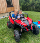 Mamido Detské elektrické auto Buggy SuperStar 4x4 červené