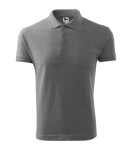 Pánske tričko Pique Polo tmavo šedé XL