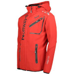 Geographical Norway Softshellová bunda Royaute 068 M WY3252H/GN/Red/Black S