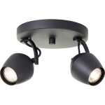 Brilliant G06724/86 Deckenleuchte 20cm stropné svetlo GU10 čierna; G06724/86