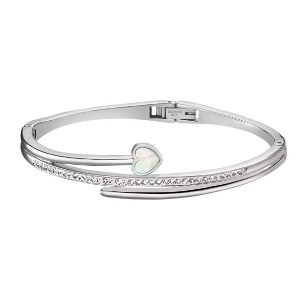 Lotus Style Romantický oceľový náramok s perleťou Woman Basic LS1843-2 / 6
