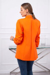 Bunda s klopami elegantná oranžová UNI