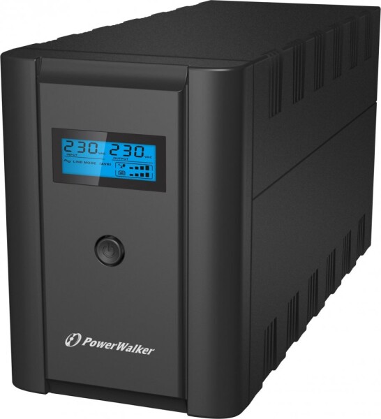 PowerWalker VI 2200 SHL UPS / záložný zdroj UPS / 2200 VA / 1200 W / 2x Schuko / 2x IEC / RJ11 / RJ45 / USB (10120098)