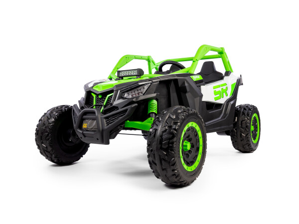 Mamido Mamido Elektrické autíčko Buggy Bumper 66 zelené | 24V | 4x200W | EVA | LED | 2,4 Ghz | ECO koža