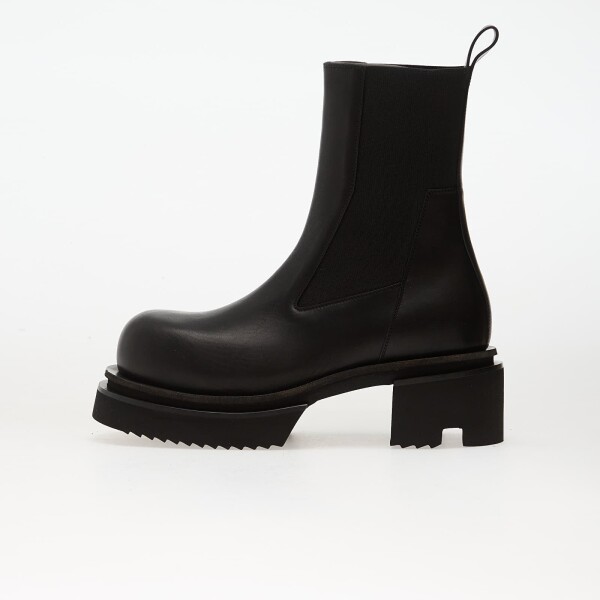 Tenisky Rick Owens Leather Boots - Beatle Bogun Black EUR 40