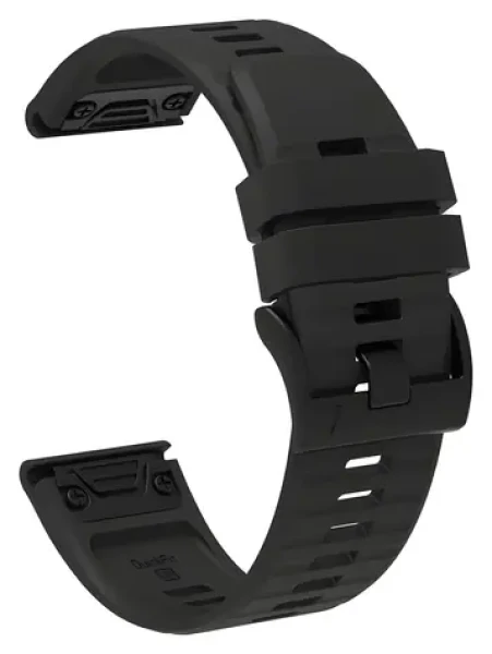 Hurtel silikónový remienok pre Garmin Fenix 3/5X/6X/7X Pre čierna / Remienok