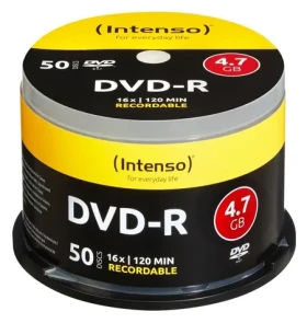 INTENSO DVD- R 4,7GB / Optické médium / 16x / 50 ks / Cake box (4101155)