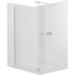 CERANO - Prídavný otočný panel k sprchovej zástene Onyx - 8 mm - chróm, transparentné sklo - 30x200 CER-537346